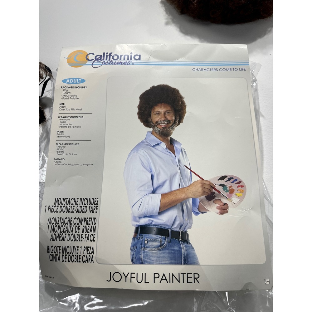 California Costumes Joyful Painter Wig Beard Palette Set Adult